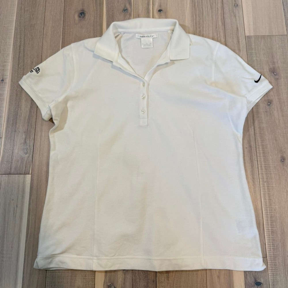 2000s Nike Golf white polo shirt Size XL
